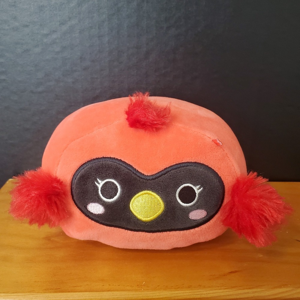 Squishmallows Stackables Cazlan the Red Cardinal Bird, 6" Long 4" Tall 2023